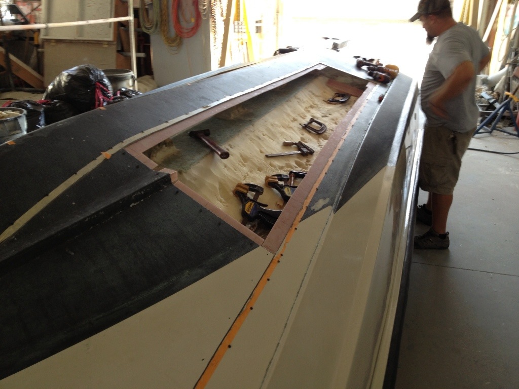 Boston whaler hull repair