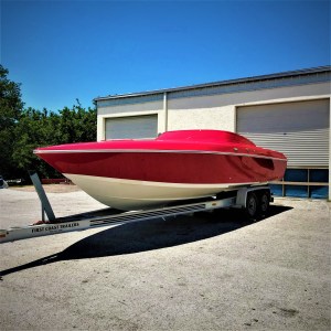 Florida, boat painting, custom boat, donzi, fast boat