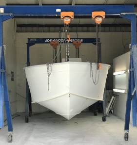 boat painting. boat paint, chris brand awlgrip